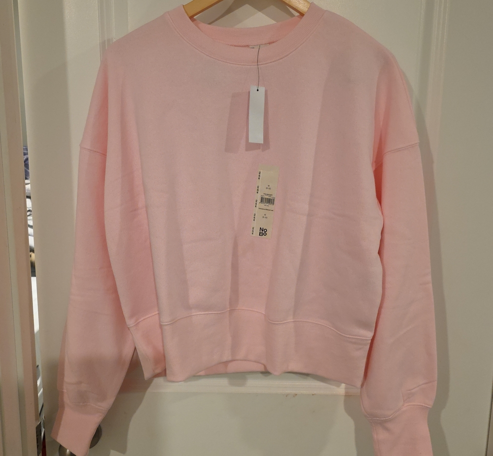 No Boundaries Light Pink Crewneck Sweatshirt